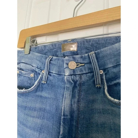 Mother The Looker Ankle Step Fray Jeans Exposed Secret Sister Size 26 - Picture 6 of 13
